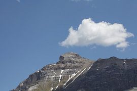 Mountain landscape in Stubaital, Austria. With space for text.