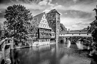 NÜRNBERG Blick von der Maxbrücke zum Henkersteg  