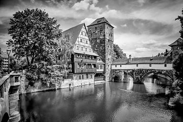 NÜRNBERG Blick von der Maxbrücke zum Henkersteg   von Melanie Viola