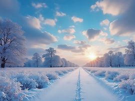 Winter landscape in the Veluwe - landscape photo 6 by The Photo Artist