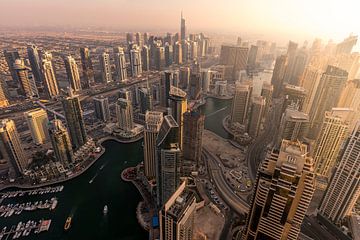 Dubai Marina Sonnenuntergang von Stefan Schäfer