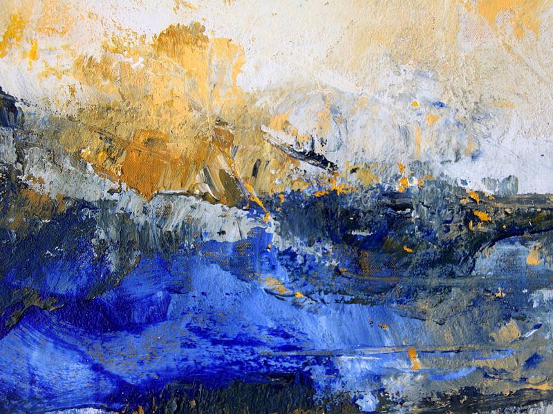 Meer und Himmel - Abstrakte Komposition A 2306 von Petra Lorch