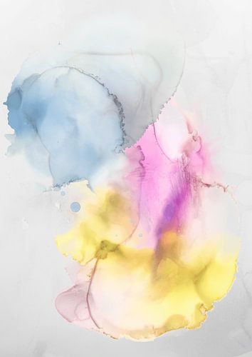 Buntes, modernes abstraktes Aquarell