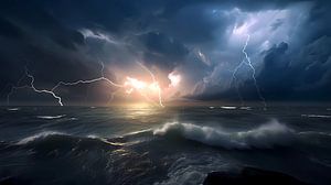 Survivre à la fureur d'une tempête monstrueuse en mer
