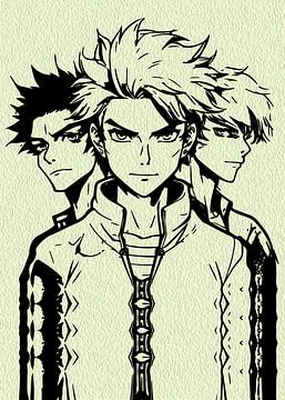 Creatieve anime wanddecoratie voor jongens 31 van Ramy Salah Hefny