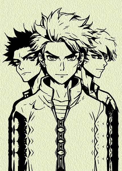 Creative Anime Wall Art | Boys 31 by Ramy Salah Hefny