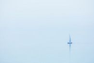 A sailboat in the coastal fog in Brittany by Daniel Gastager thumbnail