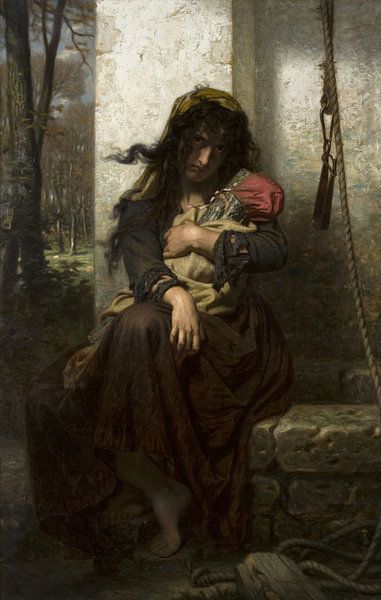 The Lunatic of Etretat, Hugues Merle by Masterful Masters