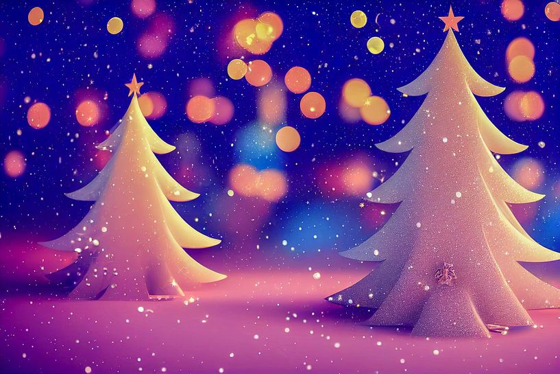 Wallpaper Weihnachten Hintergrund Illustration von Animaflora PicsStock