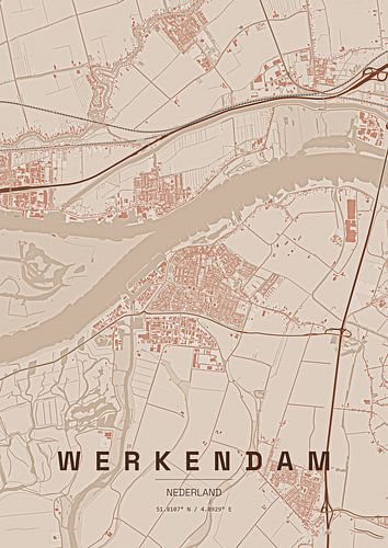 Lageplan von Werkendam