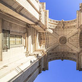 Arco da Rua Augusta, Stadspoort van Lissabon van Fotos by Jan Wehnert