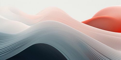 Abstract minimalist surrealist background of colours and shapes