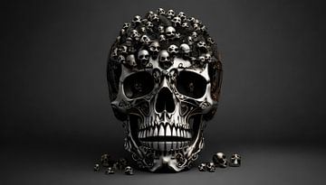 Portrait of a skull by Uwe Merkel