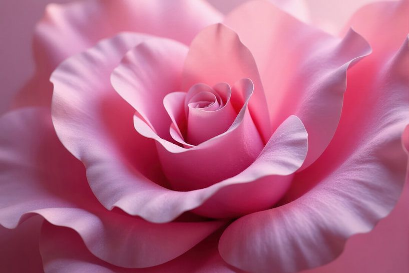 Nahaufnahme einer hellrosa Rose von Markus Gann