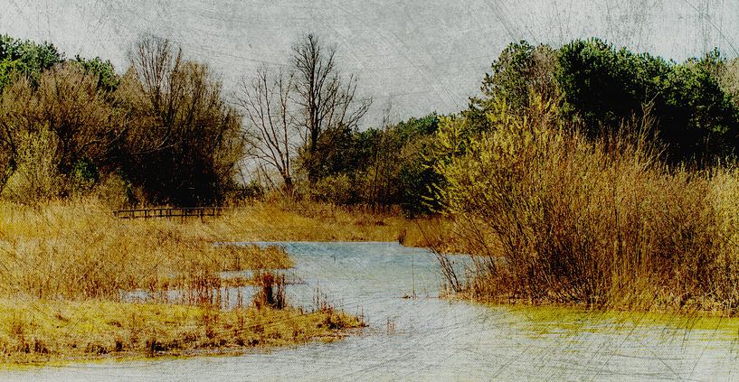 Grunge Landschaft von Irene Lommers