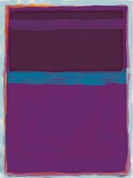  Abstract painting with purple and blue