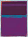  Abstract painting with purple and blue by Rietje Bulthuis thumbnail