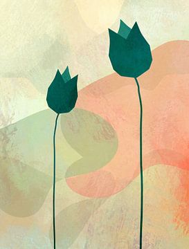 Green Tulips by Georgia Chagas