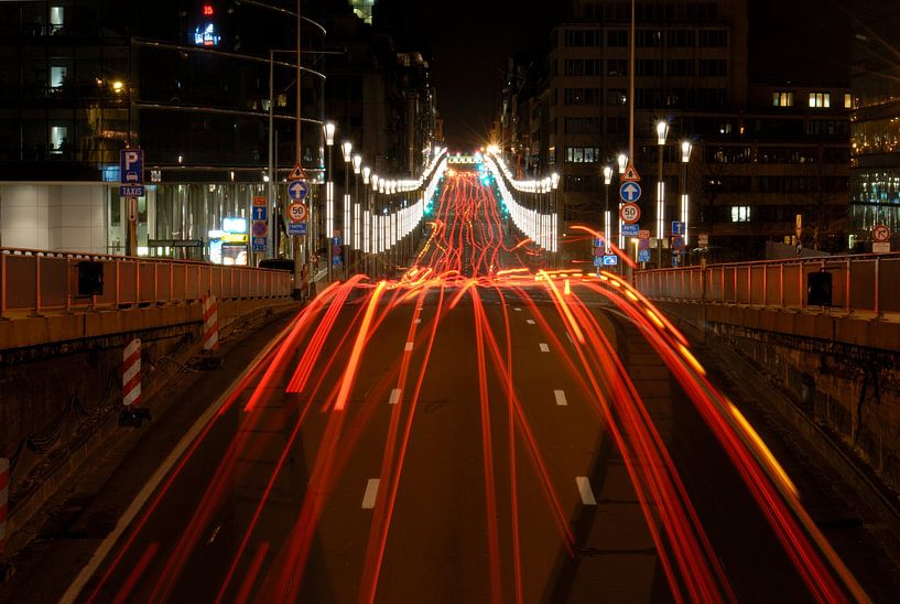 Brussels night scene by Richard Wareham