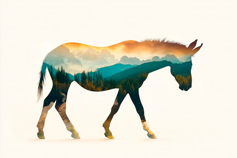 Lebendige Silhouette von Poster Art Shop