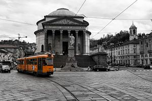 Tram à Turin à la Gran Madre