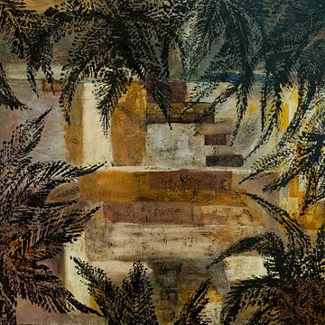 Jungle van palmen, canvas 2