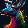 Bunter Hirsch von drdigitaldesign