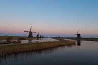 Kinderdijk Molens in de nacht van Brian Morgan thumbnail