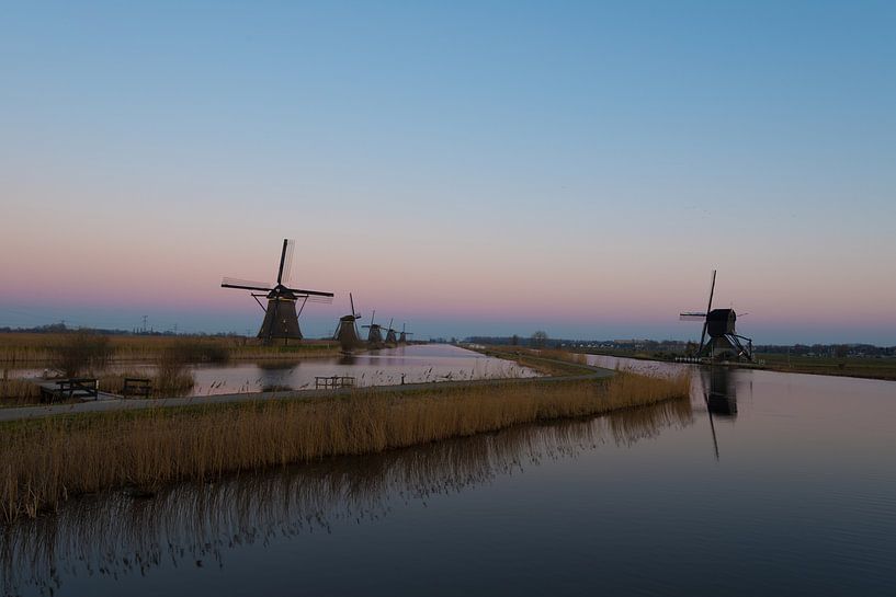 Kinderdijk Molens in de nacht van Brian Morgan