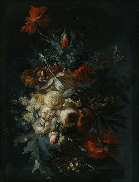 Still Life with Vase of Flowers, Jan van Huijsum by Masterful Masters