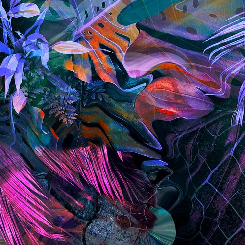 Wild Nature Abstract Palm Leaves