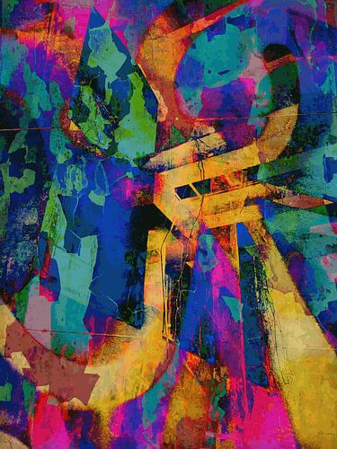 Modern, Abstract Digitaal Kunstwerk – I Remember The Days (Rechts)