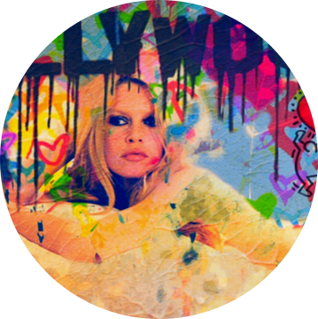 Brigitte Bardot Pop Art Collage - Hollywood van Felix von Altersheim