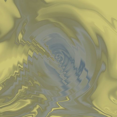 Abstracte waterreflecties. Hedendaagse minimalistische kunst. Geel, olijf II