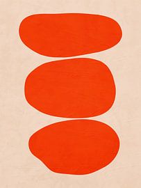 Modern geometric organic abstract art