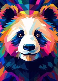 Wild Nature WPAP Kleurstijl van Cross