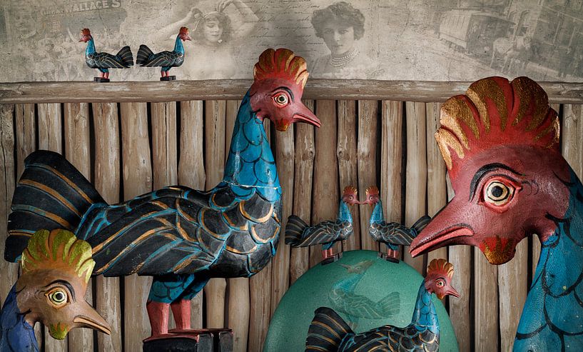 Freilaufende Hühner sind immer glücklich von Erich Krätschmer