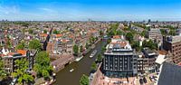 Panorama Jordaan, Grachtengordel-West en Prinsengracht te Amsterdam van Anton de Zeeuw thumbnail