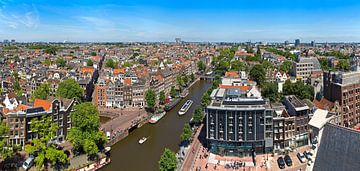 Panorama Jordaan, Grachtengordel-West en Prinsengracht te Amsterdam van Anton de Zeeuw