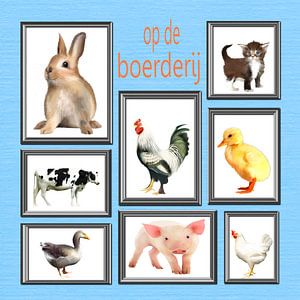 Op de boerderij (blauw)