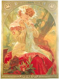 LeFevre-Utile (Sarah Bernhardt) by Alphonse Mucha by Peter Balan