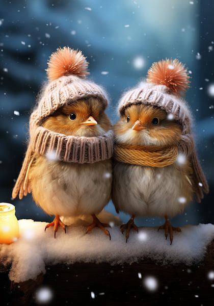 Oiseaux d'hiver par Jacky