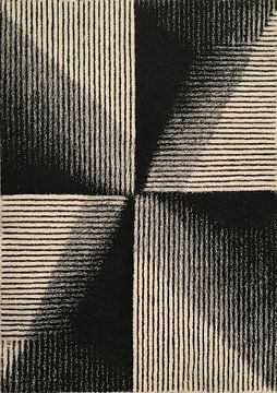 Abstract line composition Contrast by Niklas Maximilian