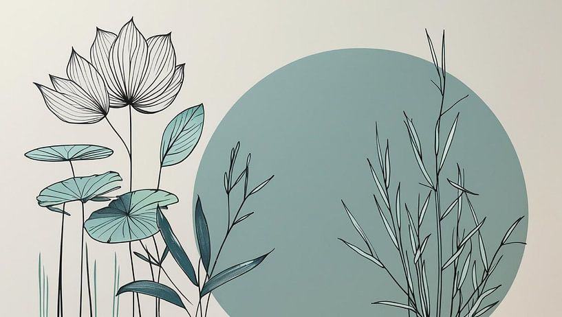 Abstract Japandi | Botanical Balance by Lightline
