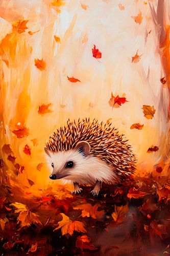 Egels in de herfst