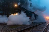 Brockenbahn in the Harz mountains during the descent by Marc-Sven Kirsch thumbnail