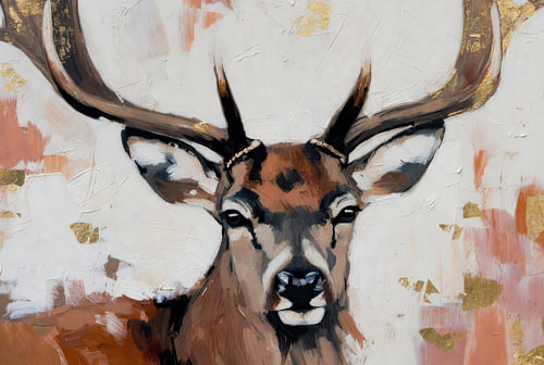 Bois | Cerf | Terreux | Expressif