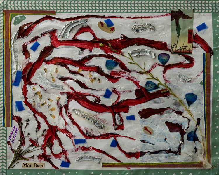 Mon Bien serpent mort au milieu de gribouillis rouges par Susan Hol