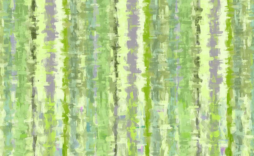 Groene kunst abstract van Marion Tenbergen