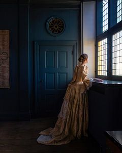 Ungeduldig wartend [in Proportionen von Vermeer]